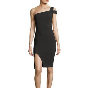 Black Cocktail Dress - Likely Packard One Shoulder